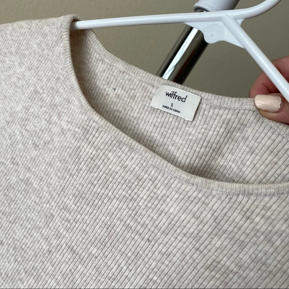 Wilfred Sweater Ribbed Top - Picture 2 of 8